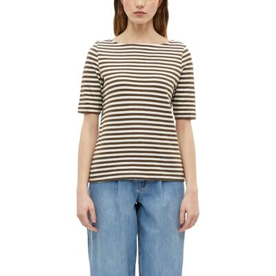 s.Oliver dam 2180833 flamgarn T-shirt randig (1-pack), BRUN, 36 s.Oliver dam 2180833 flamgarn T-shirt randig (1-pack), BRUN, 36