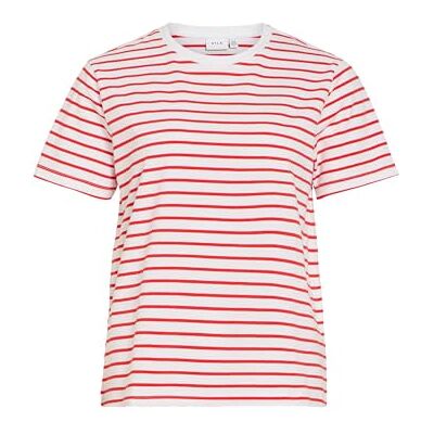 Vila Vinora S/S Yd T-shirt – Noos, Hibiskus, L Vila Vinora S/S Yd T-shirt – Noos, Hibiskus, L
