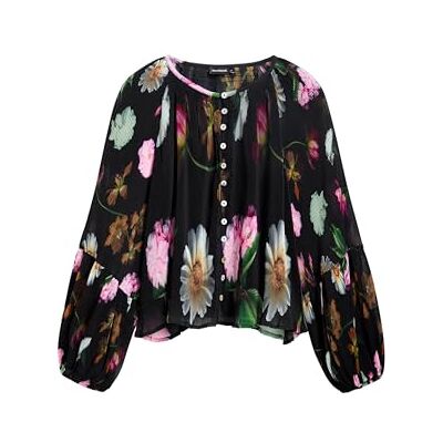 Desigual T-shirt för kvinnor, Svart, M Desigual T-shirt för kvinnor, Svart, M