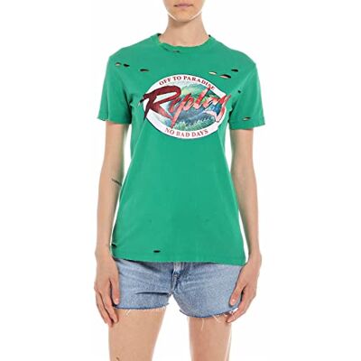 Replay T-shirt för kvinnor, 231 EU, XXS Replay T-shirt för kvinnor, 231 EU, XXS