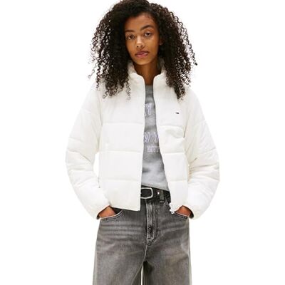 Tommy Jeans dam TJW REG LW vadderad jacka EXT DW0DW20958 pufferjacka, vit (Ecru), XS, Vit (Ecru), XS Tommy Jeans dam TJW REG LW vadderad jacka EXT DW0DW20958 pufferjacka, vit (Ecru), XS, Vit (Ecru), XS