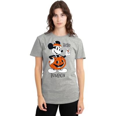 Mickey Mouse mandarin creative ltd Musse Pigg Hello Pumpkin dam t-shirt, atletisk ljung, XX-Large, Atletisk Heather, XXL Mickey Mouse mandarin creative ltd Musse Pigg Hello Pumpkin dam t-shirt, atletisk ljung, XX-Large, Atletisk Heather, XXL