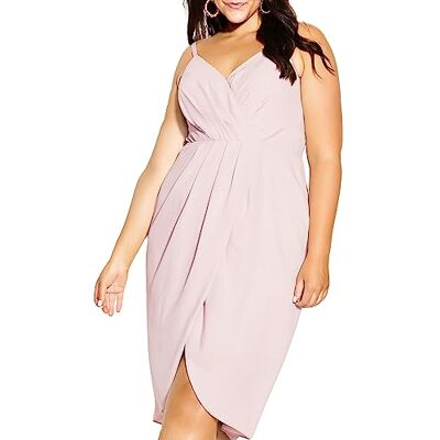 City Chic Plusstorlek klänning tulpan FF, i mjuk rouge, storlek, 22, Rouge mjuk, 48 SE/Plus City Chic Plusstorlek klänning tulpan FF, i mjuk rouge, storlek, 22, Rouge mjuk, 48 SE/Plus