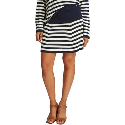Tommy Hilfiger Dam LYOCELL SILK FLARE MINI SKIRT WW0WW44475, blå, L, Blå (mörk natt marinblå/Calico Stp), L Tommy Hilfiger Dam LYOCELL SILK FLARE MINI SKIRT WW0WW44475, blå, L, Blå (mörk natt marinblå/Calico Stp), L