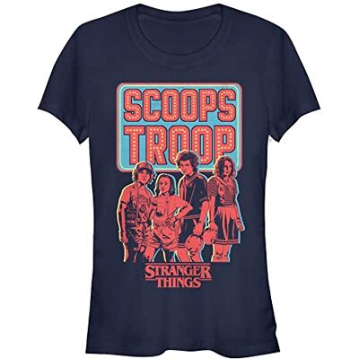 Stranger Things Dam Scoop Troop kortärmad t-shirt, marinblå, XXL, marinblå, XXL Stranger Things Dam Scoop Troop kortärmad t-shirt, marinblå, XXL, marinblå, XXL