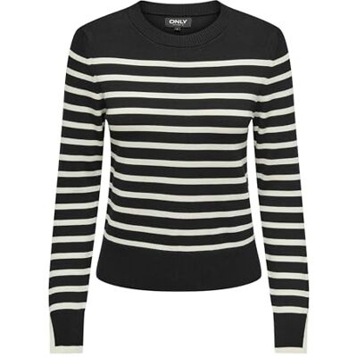 ONLY Onlkalana Ls O-hals KNT Nca, svart, XXL ONLY Onlkalana Ls O-hals KNT Nca, svart, XXL