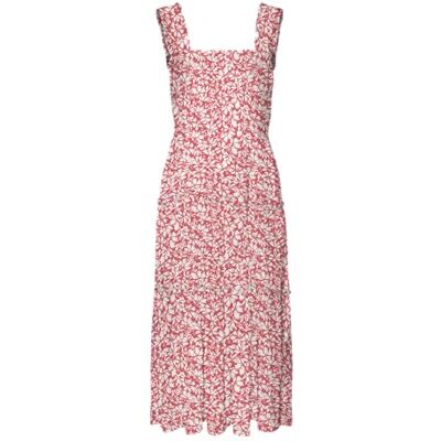 VERO MODA VMMENNY SL Smock Calf Dress WVN GA NOOS, Cayene/Aop: huki, XL VERO MODA VMMENNY SL Smock Calf Dress WVN GA NOOS, Cayene/Aop: huki, XL