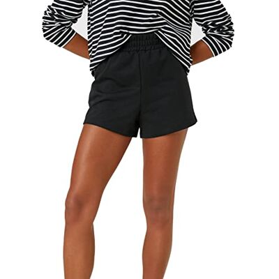 Koton Dam basic mini relax-fit elastisk midja shorts, Svart (999), XS Koton Dam basic mini relax-fit elastisk midja shorts, Svart (999), XS
