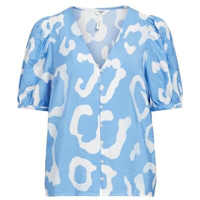 Object dam Objjacira S/S V-hals Topp Noos Blus Object dam Objjacira S/S V-hals Topp Noos Blus