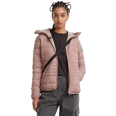 G-STAR RAW Light wt hooded vadderad jacka, Rosa (lt bär mist D25191-D713-8147), L G-STAR RAW Light wt hooded vadderad jacka, Rosa (lt bär mist D25191-D713-8147), L