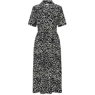 JDY troya Life 2/4 midi skjorta klänning dia, svart, S JDY troya Life 2/4 midi skjorta klänning dia, svart, S