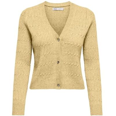 ONLY Dam Onlkatia LS kabel V-hals Cardi KNT Noos, solljus, XXL, Solljus, XXL ONLY Dam Onlkatia LS kabel V-hals Cardi KNT Noos, solljus, XXL, Solljus, XXL
