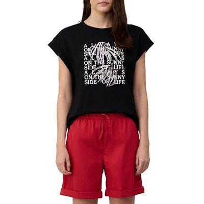 s.Oliver T-shirt i Relaxed Fit med folietryck, svart, 38 s.Oliver T-shirt i Relaxed Fit med folietryck, svart, 38