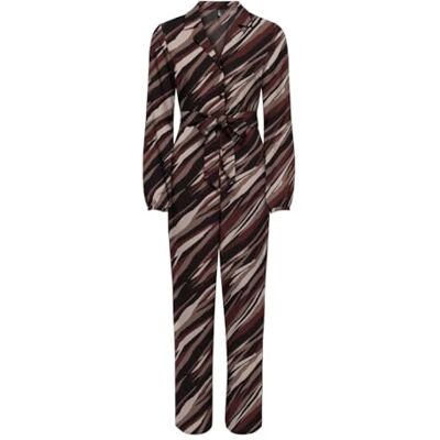 ONLY ONLNOVA LIFE ELITE L/S ZIRA JUMPSUIT AOP, Brun sten/AOP:589 russet graphic, S ONLY ONLNOVA LIFE ELITE L/S ZIRA JUMPSUIT AOP, Brun sten/AOP:589 russet graphic, S