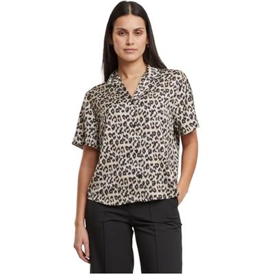 Urban Classics Ladies Leo Resort skjorta, Lejon, XL Urban Classics Ladies Leo Resort skjorta, Lejon, XL