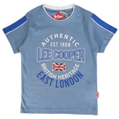 Lee Cooper Pojke T-shirt kortärmad topp bomull blå 4 år, Färg: blå, 4 �r Lee Cooper Pojke T-shirt kortärmad topp bomull blå 4 år, Färg: blå, 4 �r
