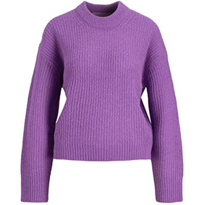 JJXX dam Jxember Ls fluffig crew neck stickad Noos tröja, Kungligt lila, XS JJXX dam Jxember Ls fluffig crew neck stickad Noos tröja, Kungligt lila, XS