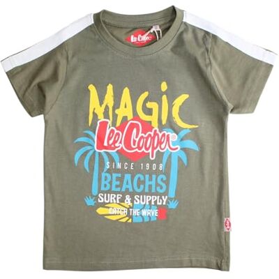 Lee Cooper Pojke T-shirt kortärmad topp bomull grön 14 år, Färg: grön, 14 �r Lee Cooper Pojke T-shirt kortärmad topp bomull grön 14 år, Färg: grön, 14 �r