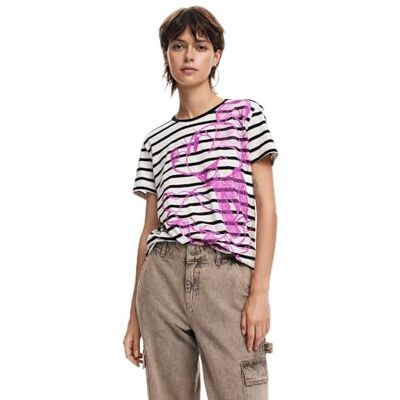 Desigual TS_MICKEYDRAWING, 1000 Blanco, S, Vit, S Desigual TS_MICKEYDRAWING, 1000 Blanco, S, Vit, S
