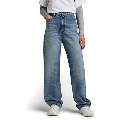 G-STAR RAW Tedie Ultra High raka jeans för kvinnor, Blå (Solblekt flygvapnet blå D21196-c967-c947), 26W x 30L G-STAR RAW Tedie Ultra High raka jeans för kvinnor, Blå (Solblekt flygvapnet blå D21196-c967-c947), 26W x 30L