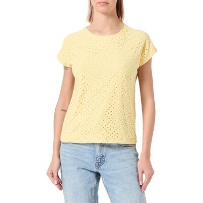 VERO MODA dam Vmtassa Ss JRS Ga Top, Mellow Yellow, M VERO MODA dam Vmtassa Ss JRS Ga Top, Mellow Yellow, M