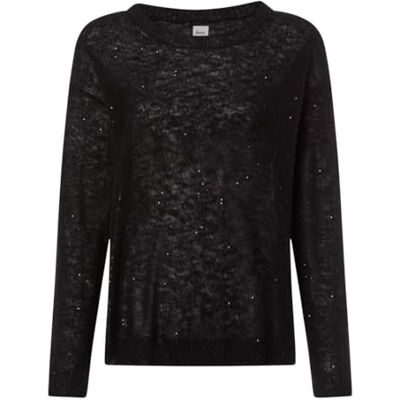 Brax Damstil. Lesley lätt alpacka sequins tröja, 02 svart, 38 Brax Damstil. Lesley lätt alpacka sequins tröja, 02 svart, 38
