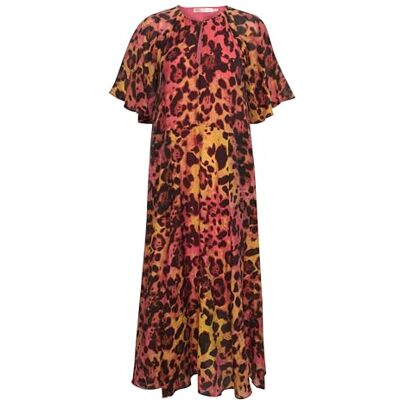 InWear TriniIW klänning lös passform kort ärm, färg gradient leo, Färggradient Leo, 40 InWear TriniIW klänning lös passform kort ärm, färg gradient leo, Färggradient Leo, 40