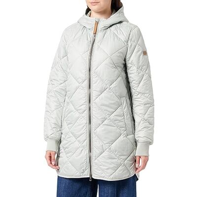 camel active Lång quiltad kappa för kvinnor med diamantquiltningsrock, GRÅ, 36 camel active Lång quiltad kappa för kvinnor med diamantquiltningsrock, GRÅ, 36