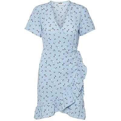 NOISY MAY dam Nmclara Bianca S/S Wrap Dress Noos Klänning NOISY MAY dam Nmclara Bianca S/S Wrap Dress Noos Klänning