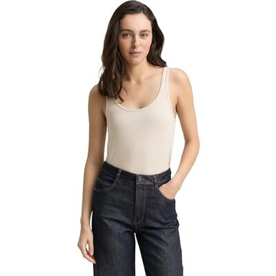 TOM TAILOR damtopp, 29517 – Sandsten beige, XXL TOM TAILOR damtopp, 29517 – Sandsten beige, XXL