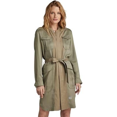 G-STAR RAW Field Belt Dress långärmad, Grön (Shamrock D24268-d520-2199), XXS G-STAR RAW Field Belt Dress långärmad, Grön (Shamrock D24268-d520-2199), XXS
