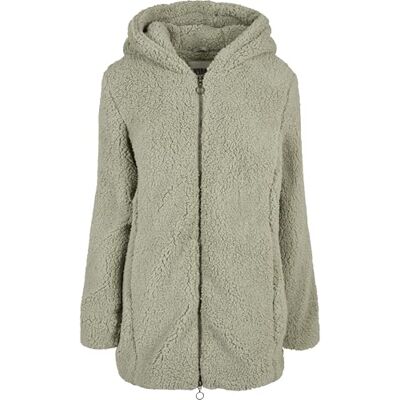 Urban Classics dam Jacka Ladies Sherpa Jacket, softsalvia, 4XL Urban Classics dam Jacka Ladies Sherpa Jacket, softsalvia, 4XL
