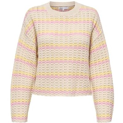 ONLY Onlasa Ls O-hals KNT Nca, Björk, XXL ONLY Onlasa Ls O-hals KNT Nca, Björk, XXL