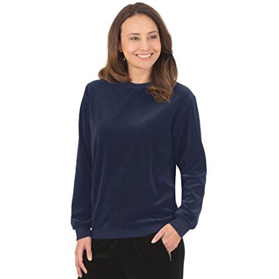 Trigema dam Nicki-skjorta, marinblå, 3XL Trigema dam Nicki-skjorta, marinblå, 3XL