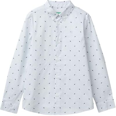 Benetton Slim Fit långärmad skjorta - Barn Benetton Slim Fit långärmad skjorta - Barn