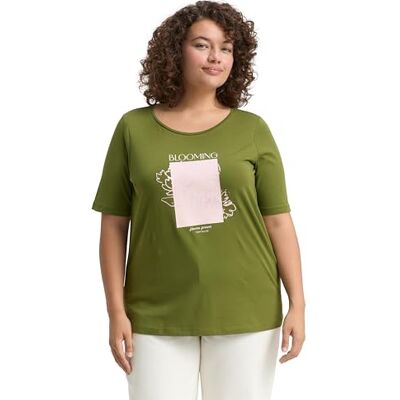 TOM TAILOR Plussize dam-t-shirt, 38802 – Deep Ivy Green, 44 SE/L TOM TAILOR Plussize dam-t-shirt, 38802 – Deep Ivy Green, 44 SE/L