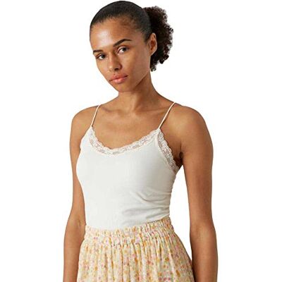 VERO MODA VMTIPPI Singlet Top JRS NOOS, Ljus vit, L VERO MODA VMTIPPI Singlet Top JRS NOOS, Ljus vit, L