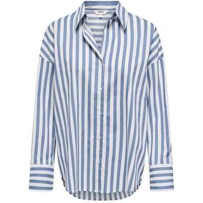 ONLY Dam Onloregon Alva Ls Reg Shirt Noos WVN, Lugn, XS ONLY Dam Onloregon Alva Ls Reg Shirt Noos WVN, Lugn, XS