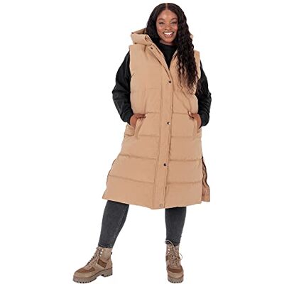 Lovedrobe Dam dam väst ärmlös vinterjacka brun storlek 18, Mink, 44 Lovedrobe Dam dam väst ärmlös vinterjacka brun storlek 18, Mink, 44