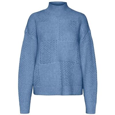 VERO MODA VMMOON LS hög hals tröja GA BF, Allure/detalj: w. Melange, XS VERO MODA VMMOON LS hög hals tröja GA BF, Allure/detalj: w. Melange, XS