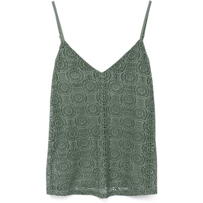 VERO MODA Vmmaya Singlet Top JRS Spe, Säkringsgrön, S VERO MODA Vmmaya Singlet Top JRS Spe, Säkringsgrön, S
