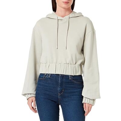 LIBBI Huvtröja för kvinnor 23930098, grå oliv, S, Grå oliv, S LIBBI Huvtröja för kvinnor 23930098, grå oliv, S, Grå oliv, S