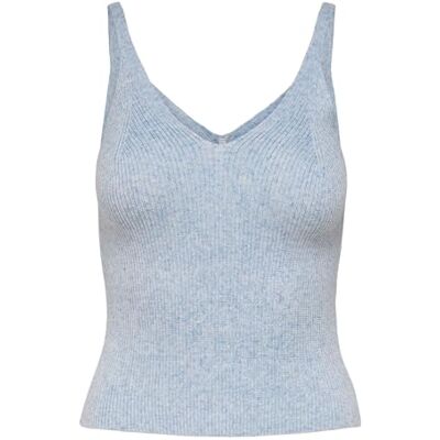 ONLY Dam Topp Onllina S/L Top Knt Noos, Kashmirblå/detalj: w. melange, M ONLY Dam Topp Onllina S/L Top Knt Noos, Kashmirblå/detalj: w. melange, M