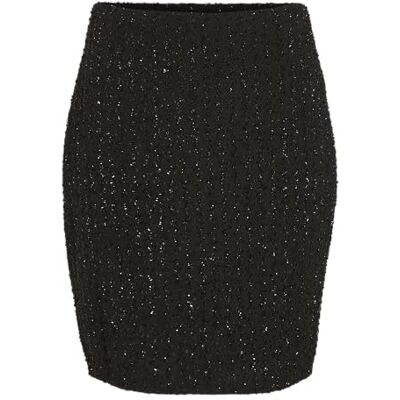 Vila Vikonnie Short Skirt/DC, Svart skönhet, 40 Vila Vikonnie Short Skirt/DC, Svart skönhet, 40