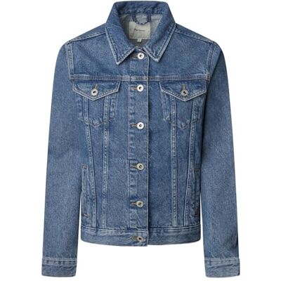 Pepe Jeans dam vanlig jacka jacka, blå (denim IB7), XXS, Blå (denim – IB7), XXS Pepe Jeans dam vanlig jacka jacka, blå (denim IB7), XXS, Blå (denim – IB7), XXS
