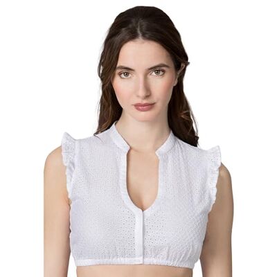 Stockerpoint Dirndlbluse Melania Blus, Vit, 6, Vitt, 32 SE Stockerpoint Dirndlbluse Melania Blus, Vit, 6, Vitt, 32 SE
