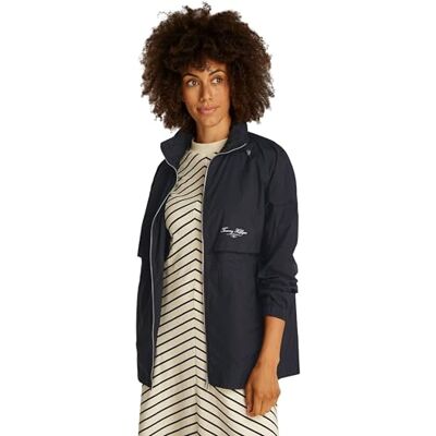 Tommy Hilfiger kvinnors ULTRAMJA HIP WINDBREAKER WW0WW45413, svart, M, svart (svart), M Tommy Hilfiger kvinnors ULTRAMJA HIP WINDBREAKER WW0WW45413, svart, M, svart (svart), M