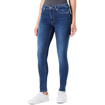 ONLY Skinny-fit-jeans för kvinnor, Mellanblå denim, 30/S/L ONLY Skinny-fit-jeans för kvinnor, Mellanblå denim, 30/S/L