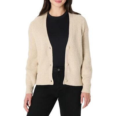 Amazon Essentials dam mjuk touch ribbad blus kofta, beige, XX-Large Amazon Essentials dam mjuk touch ribbad blus kofta, beige, XX-Large