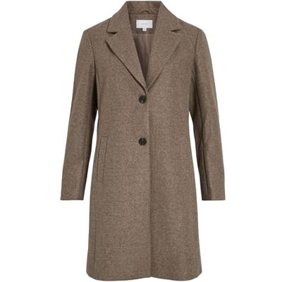 Vila Viclaudia Button Coat – Noos, Falk, 36 Vila Viclaudia Button Coat – Noos, Falk, 36